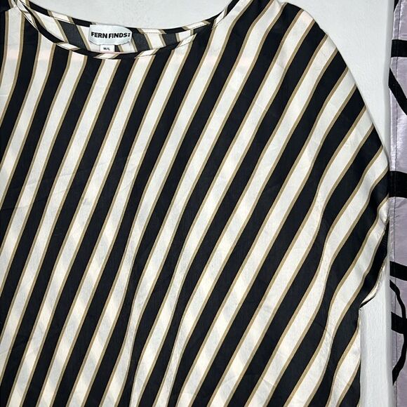 Fern Finds Contrast stripe Shift Dress/Tunic Medium/Large - Picture 7 of 15